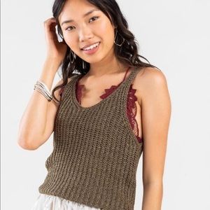 Sweater Tank Top